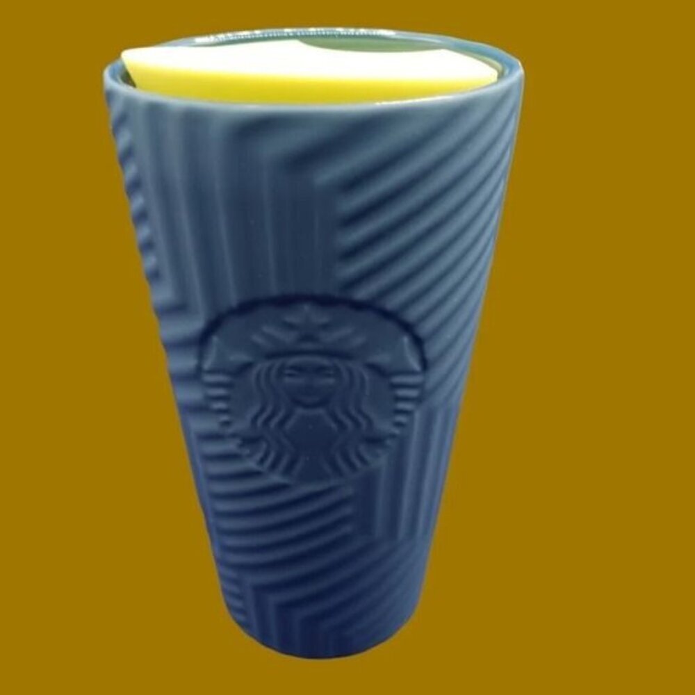 Starbucks geometric ceramic tumbler winter 12 oz